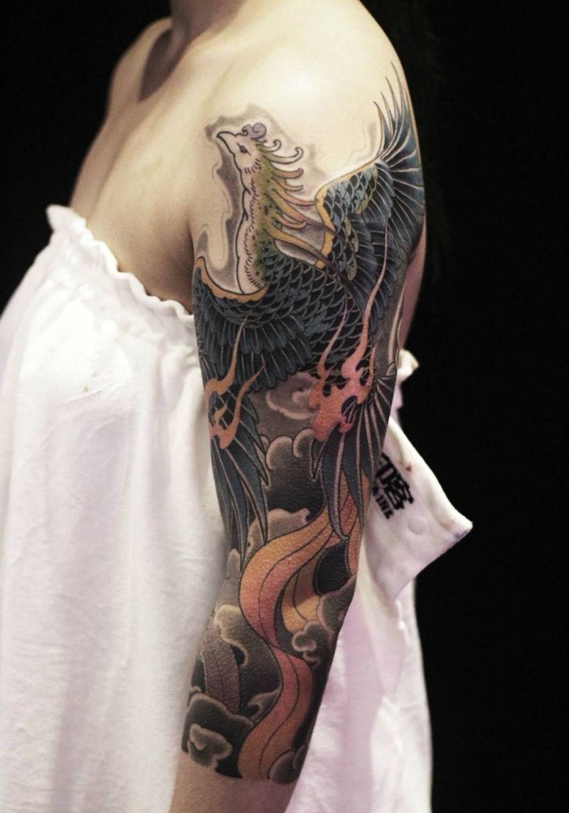 凤纹身图片