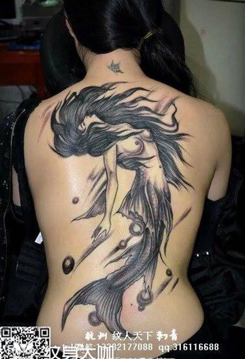 美人鱼纹身图片
