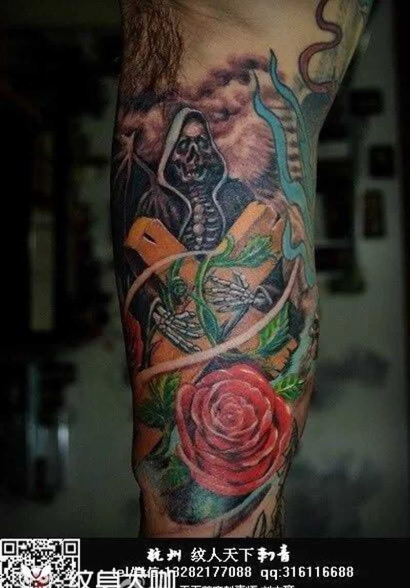 死神纹身图片