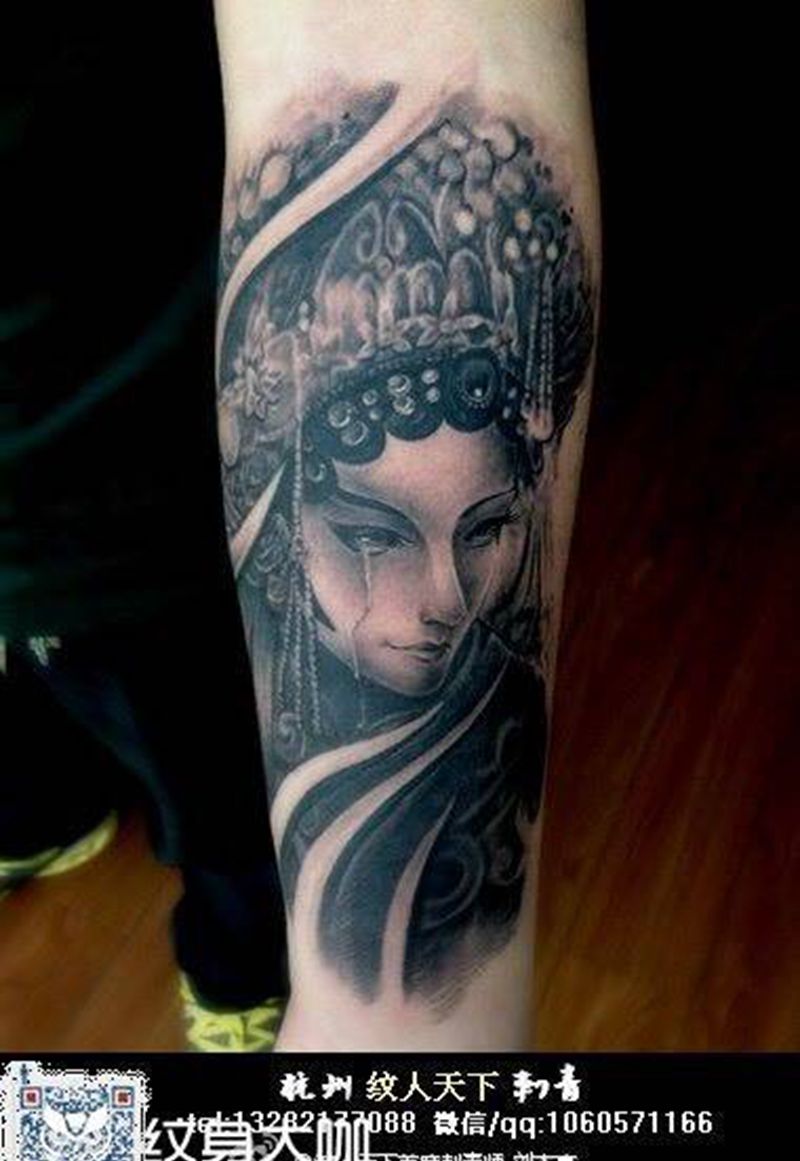 花旦纹身图片