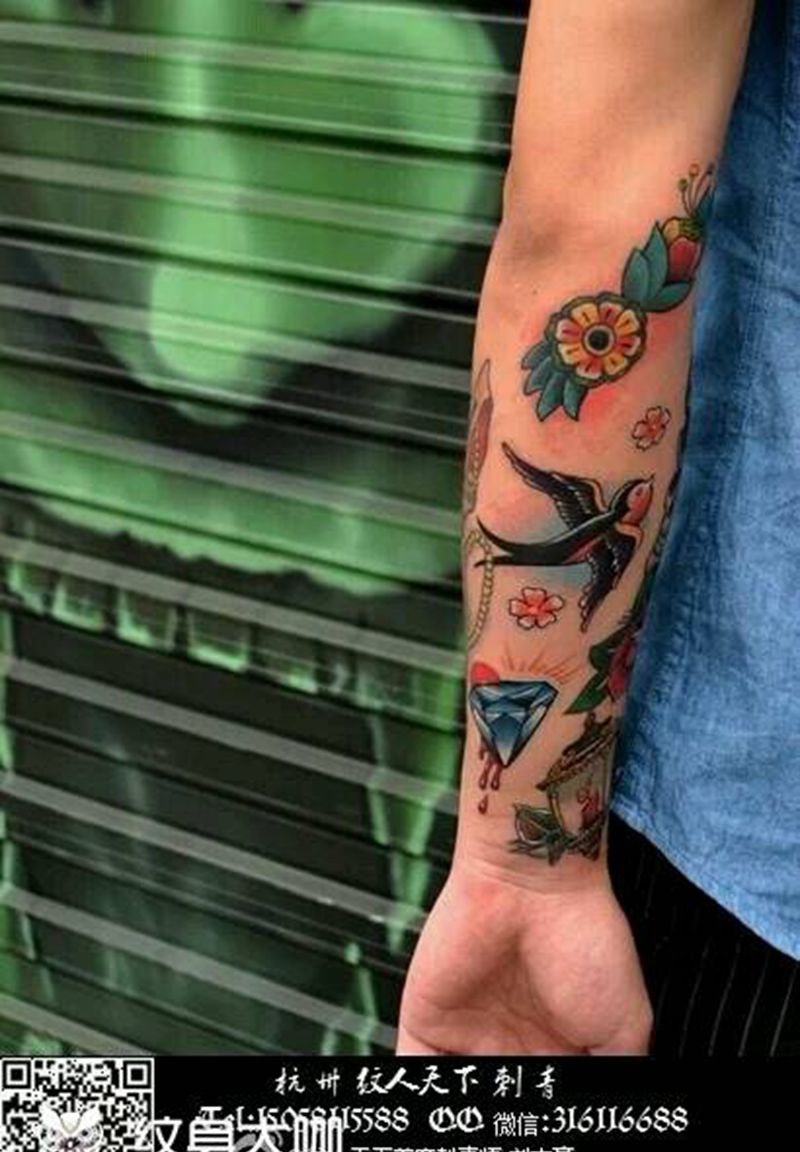 小臂纹身图片