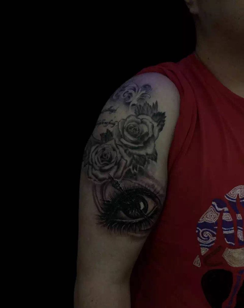 眼睛纹身纹身图片