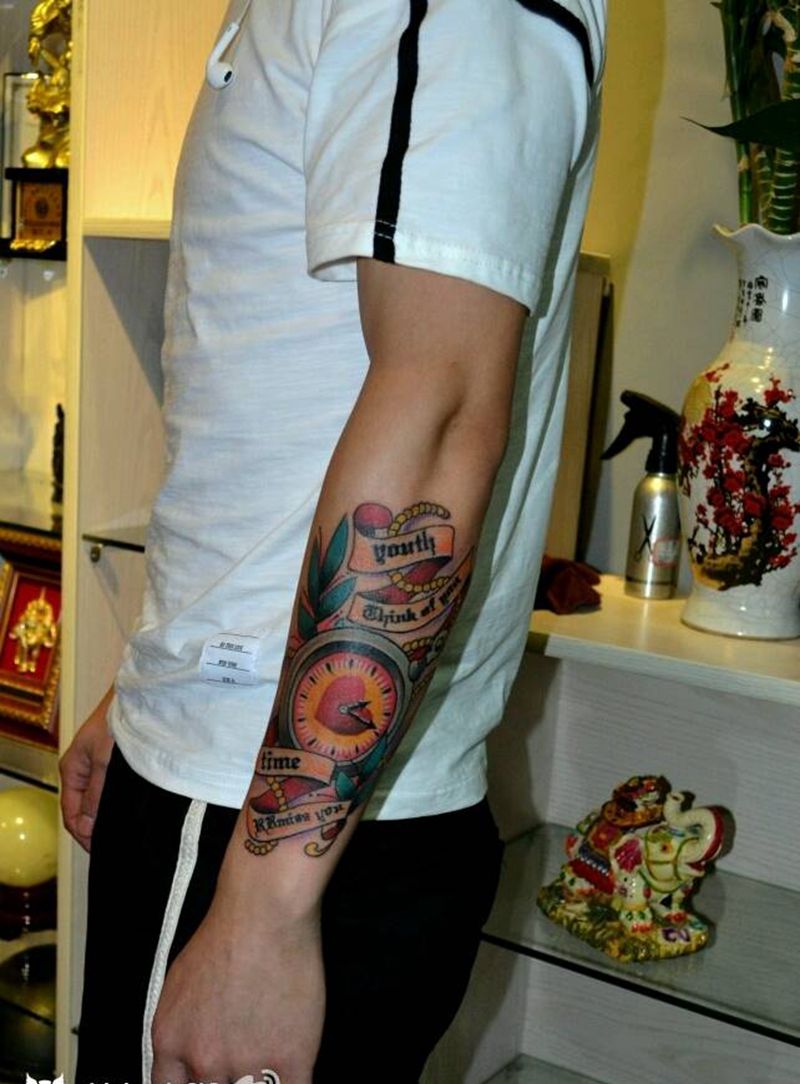 小臂纹身   school纹身图片