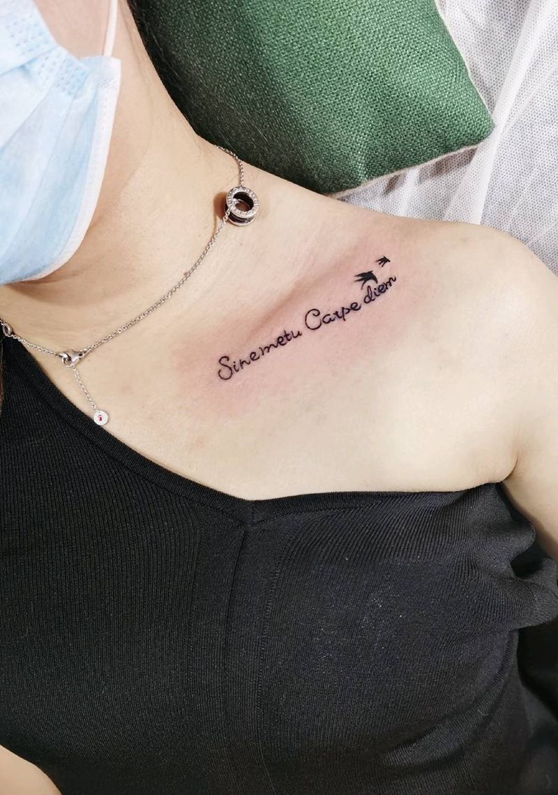 锁骨纹身纹身图片_锁骨纹身图案