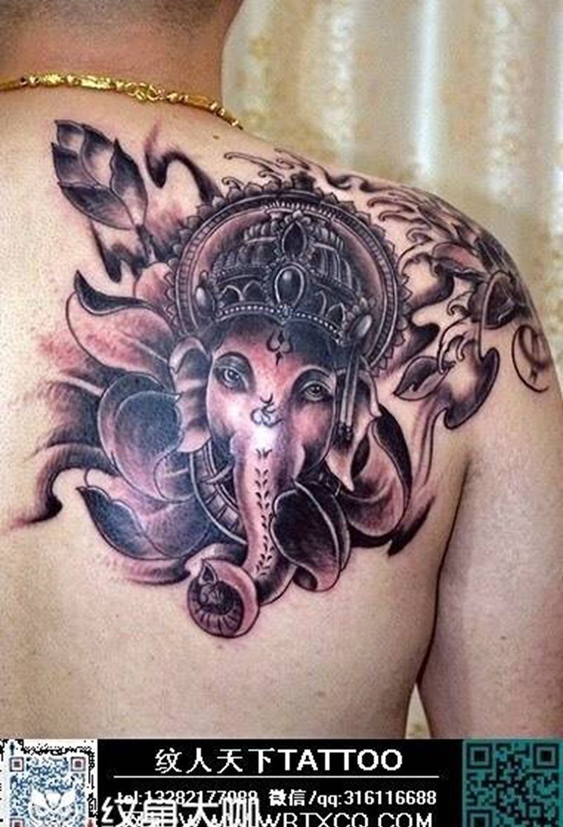 象神纹身图片