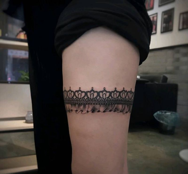 腿部纹身纹身图片_腿部纹身图案