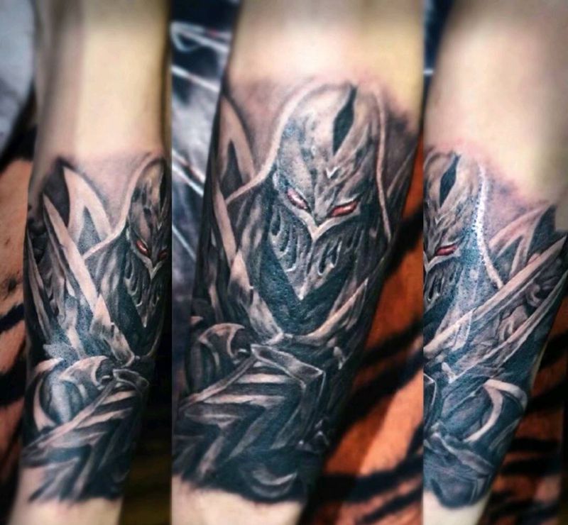 小臂纹身纹身图片_手臂欧美写实纹身图案