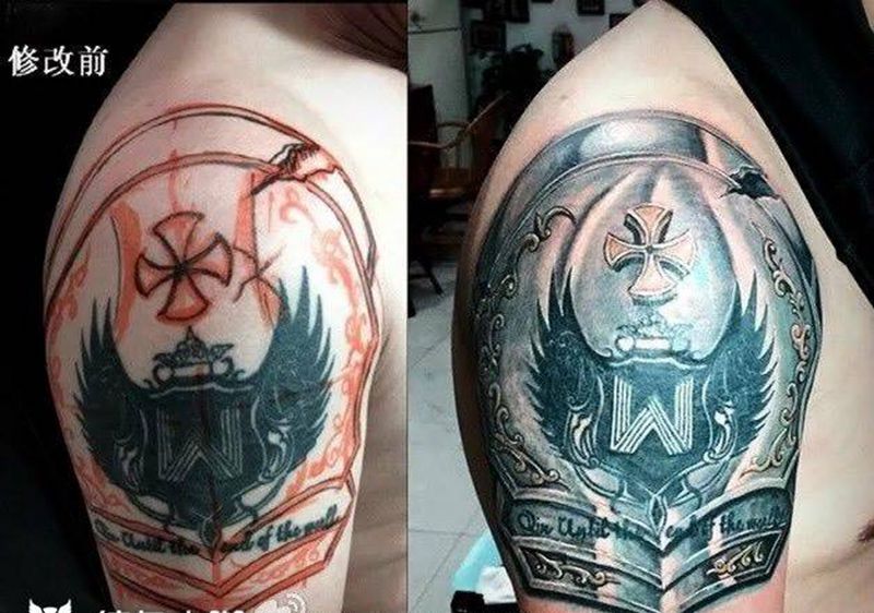 修改铠甲纹身图片