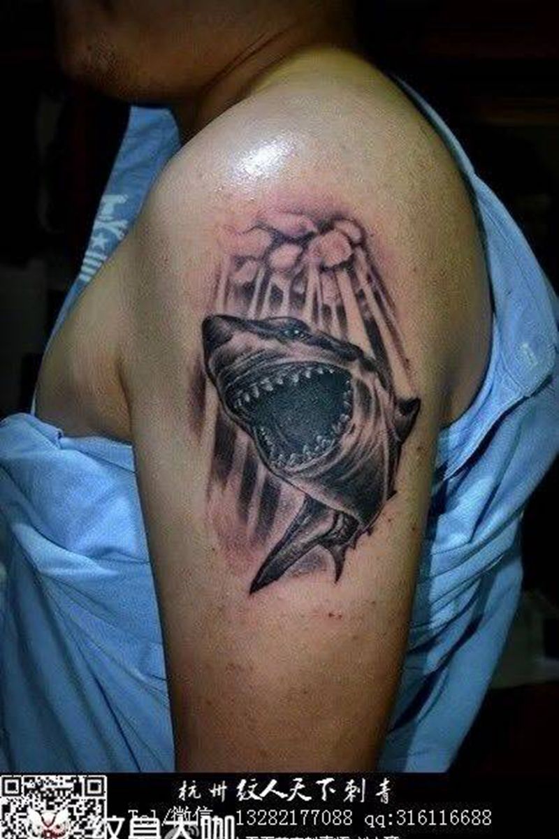 鲨鱼纹身图片