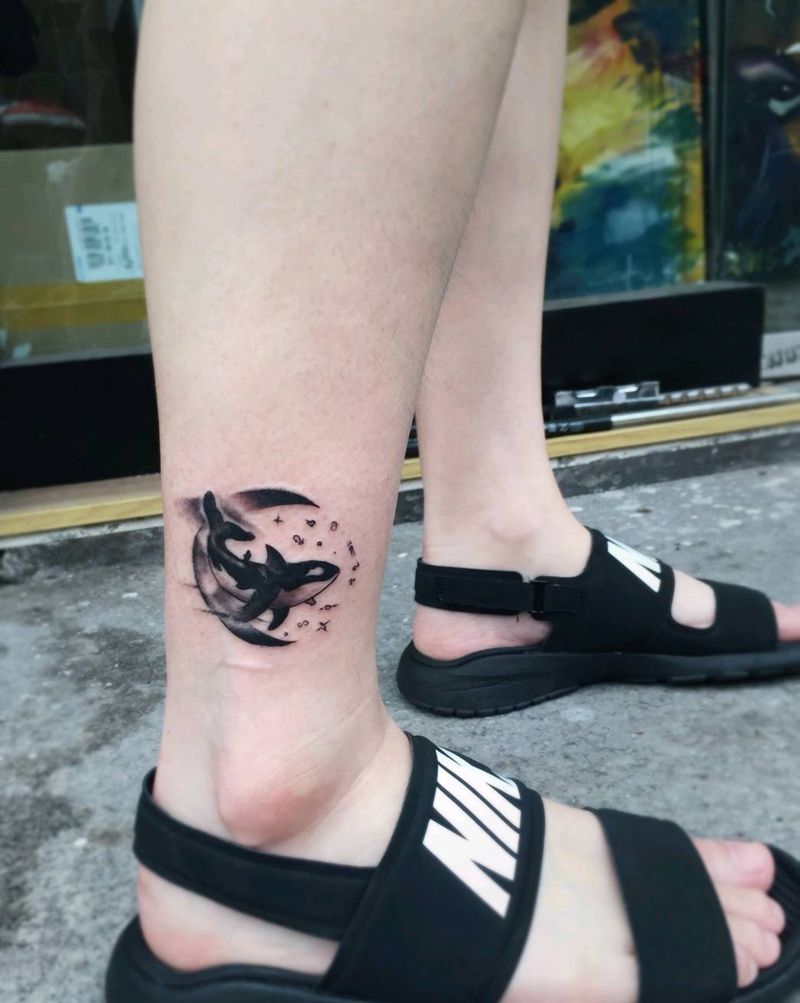 脚踝纹身纹身图片