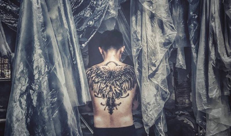 买家秀纹身图片_背部买家秀纹身图案