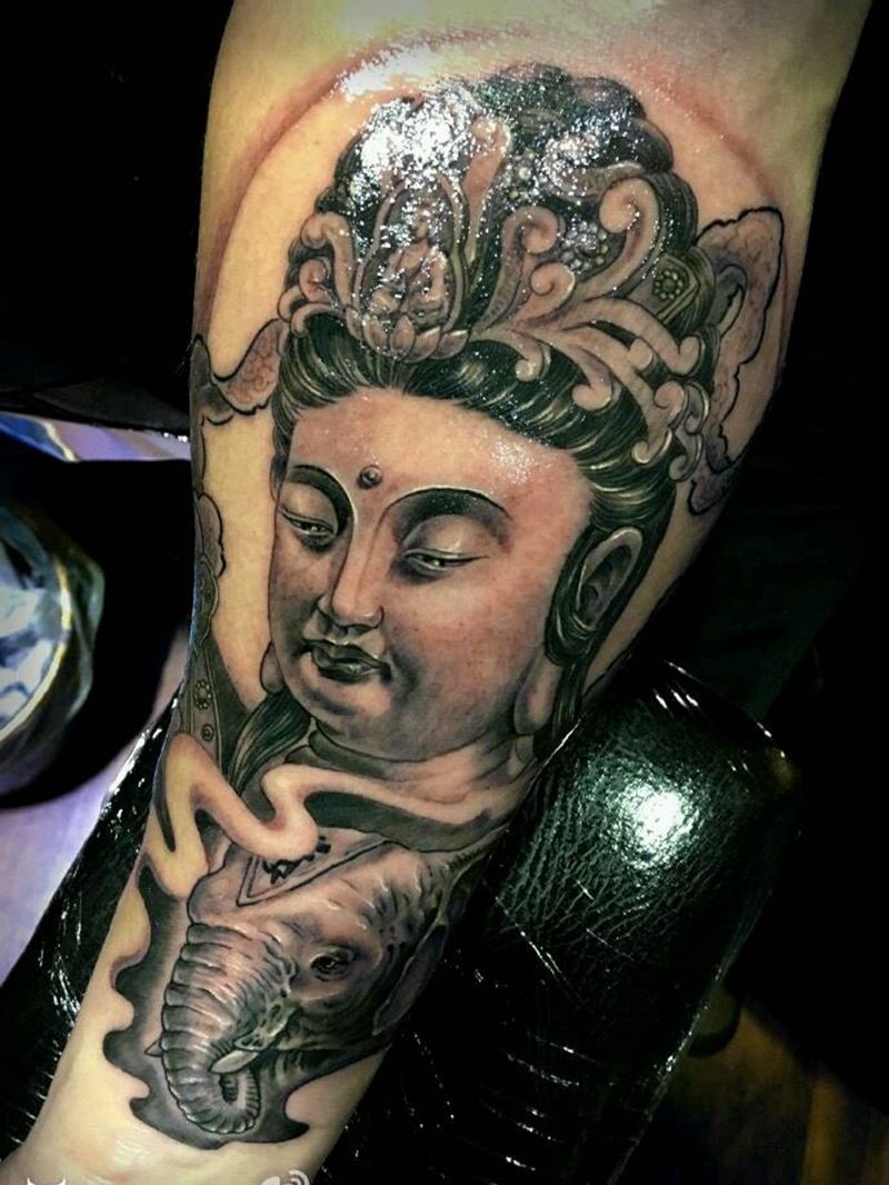 观音纹身图片