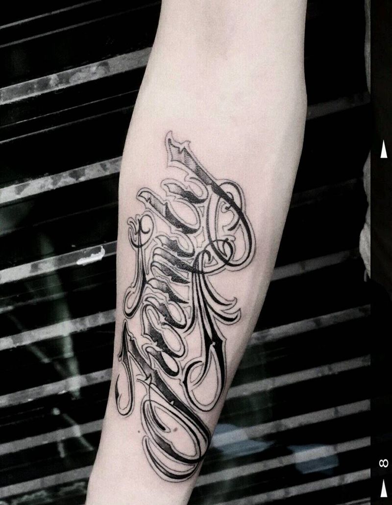 字母纹身纹身图片