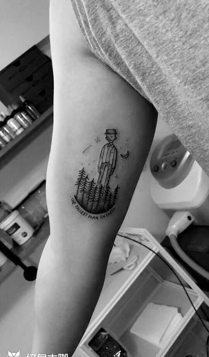 the man纹身图片_成品手臂手部欧美清新原创几何人物纹身图案