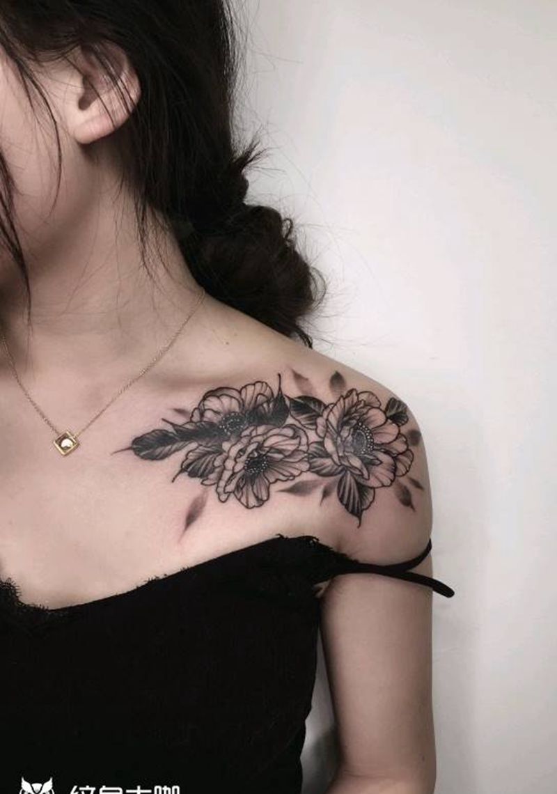 遮盖纹身纹身图片_肩部纹身图案