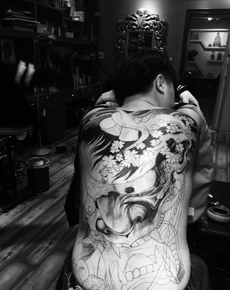 未完成纹身图片