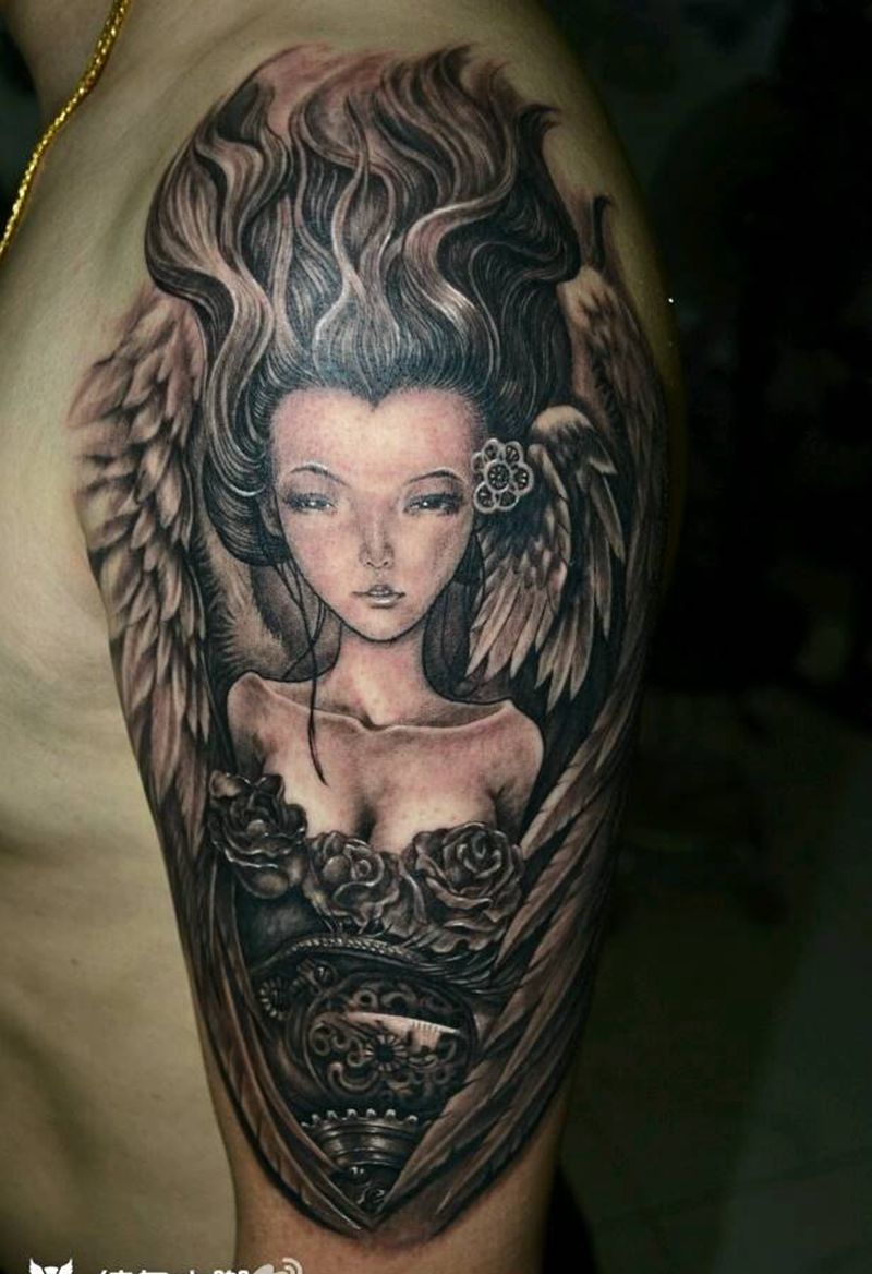 天使纹身纹身图片