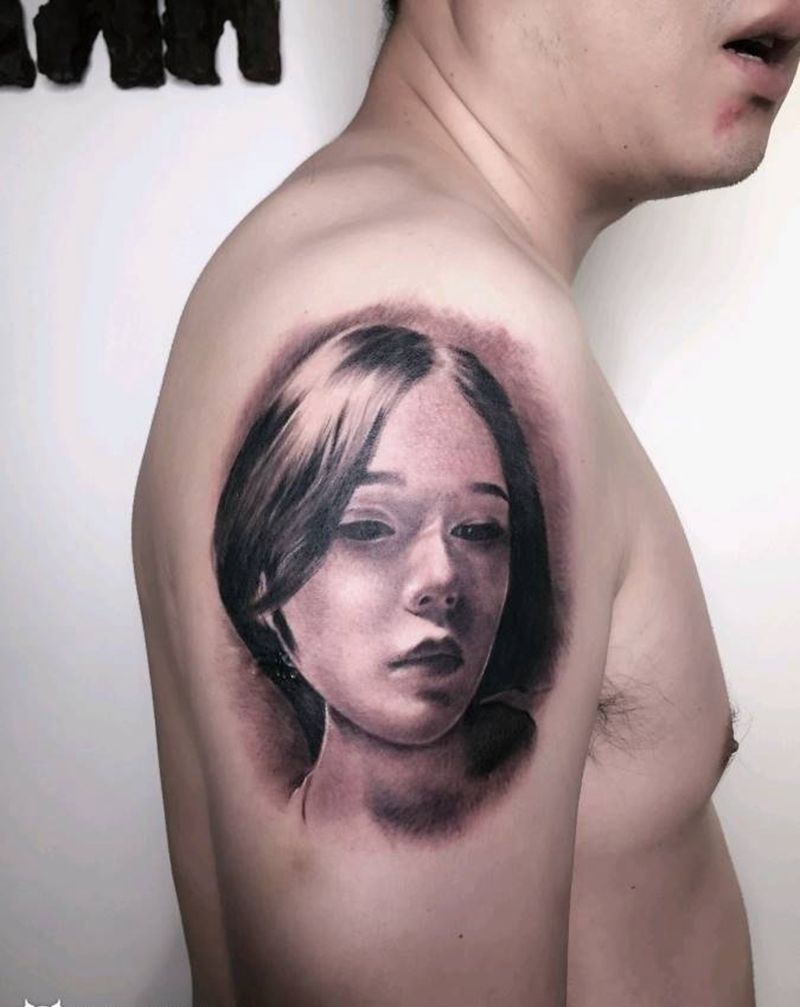 人物纹身 肖像纹身纹身图片_手臂纹身图案