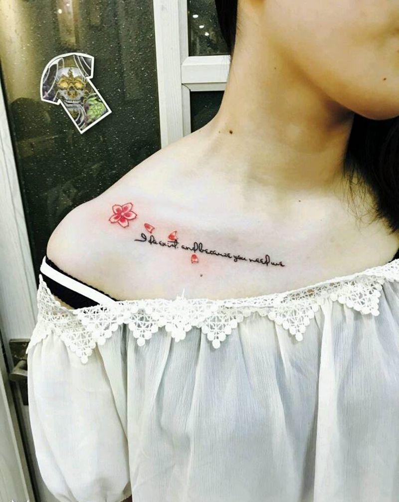 美女纹身   锁骨纹身纹身图片