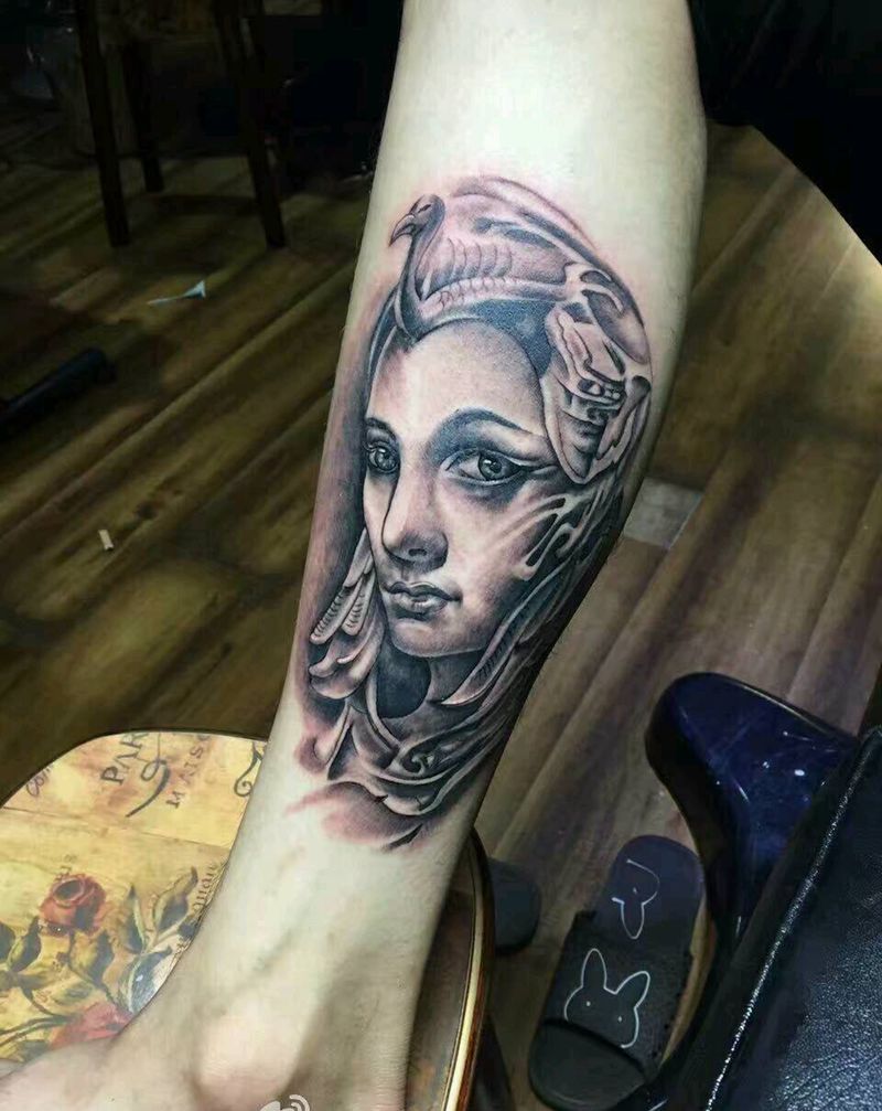 腿部纹身纹身图片