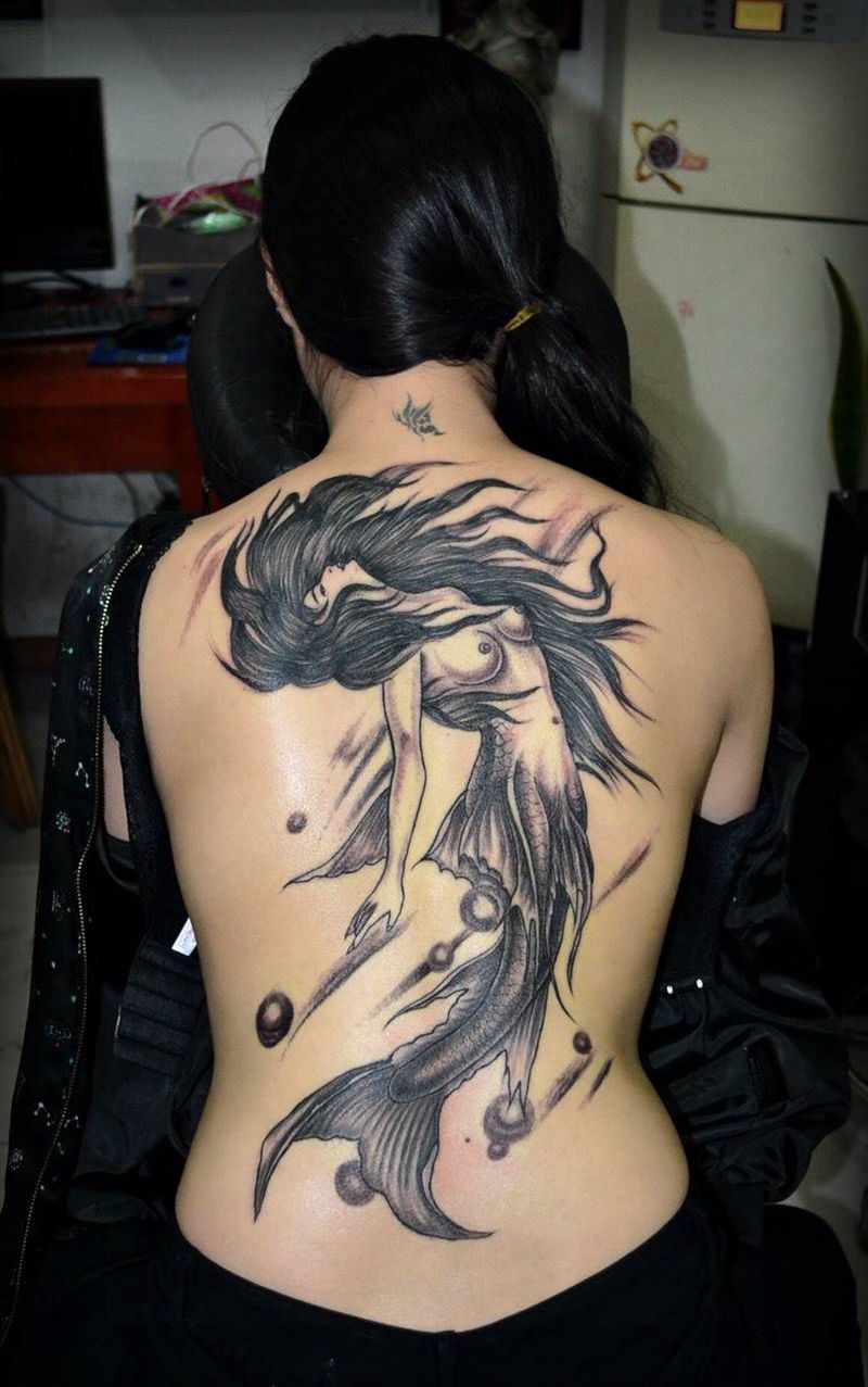 美人鱼纹身图片