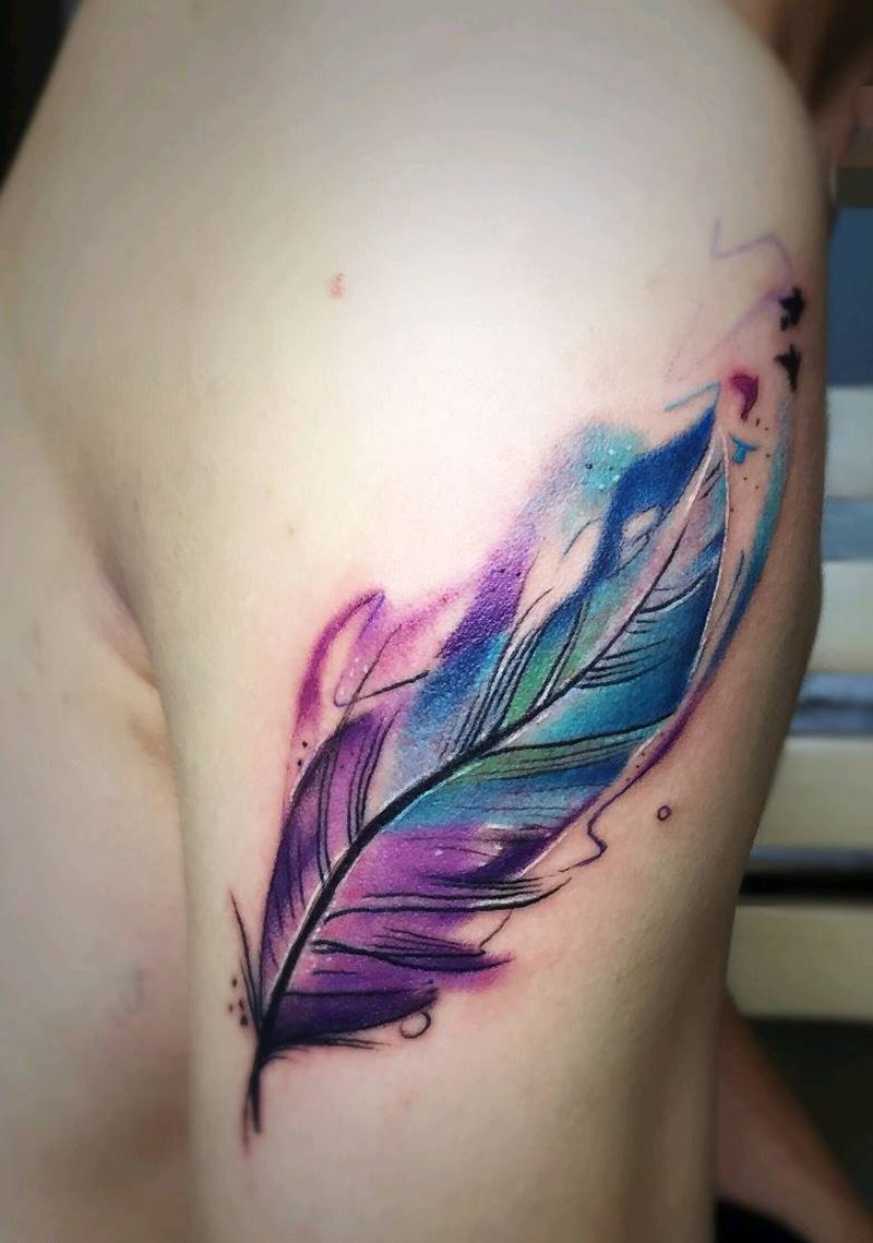 羽毛纹身纹身图片