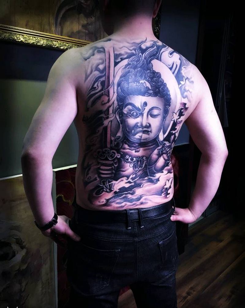 满背纹身纹身图片