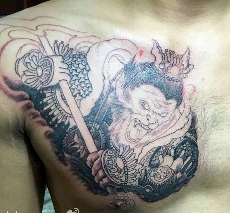 猴纹身图片