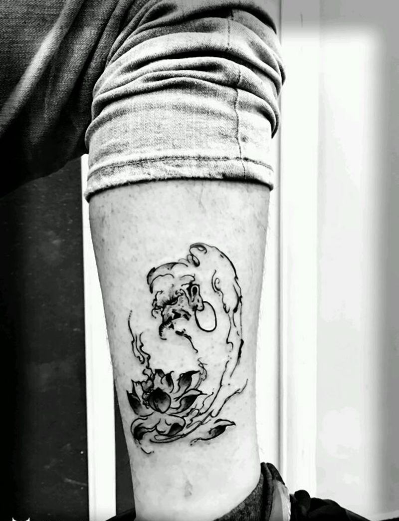 小腿纹身纹身图片