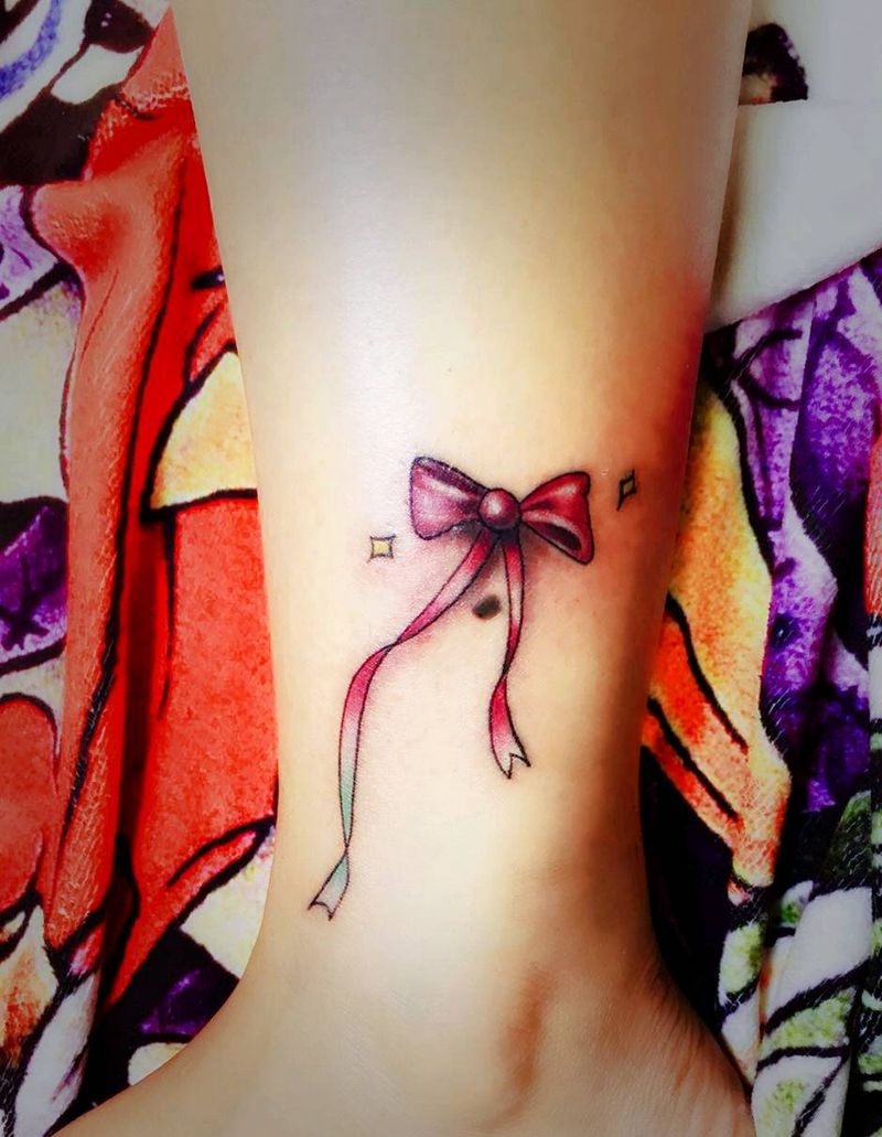 蝴蝶结纹身图片