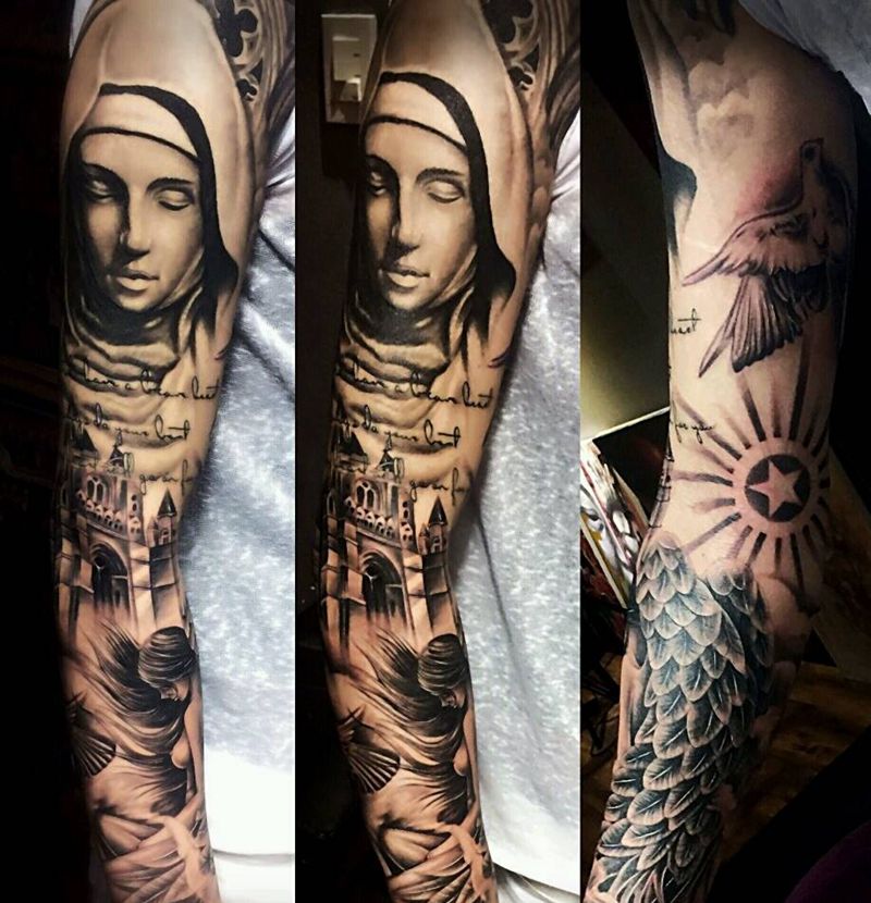 花臂纹身纹身图片