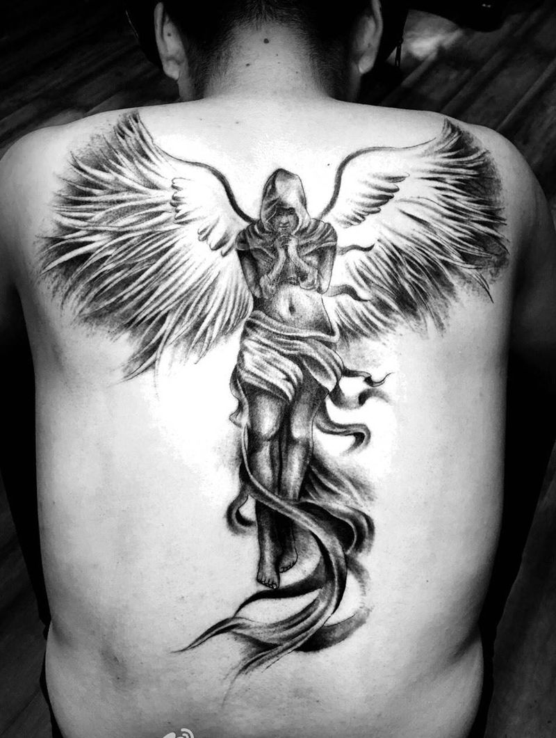 天使纹身图片