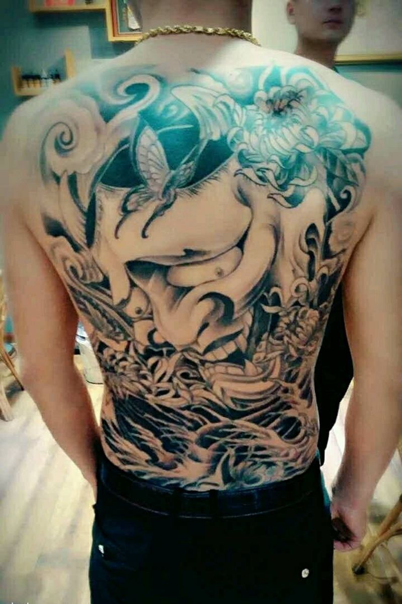满背纹身  般若纹身图片