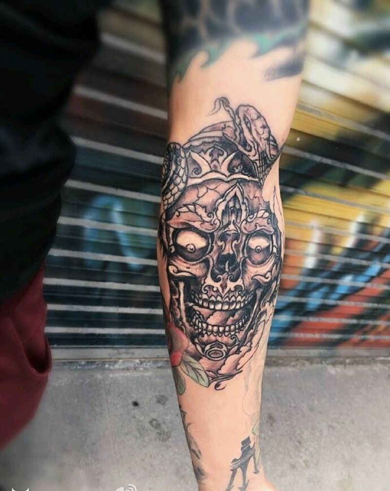 骷髅纹身图片