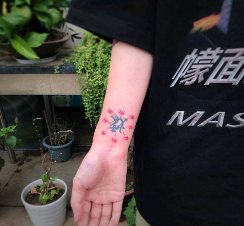 手腕纹身纹身图片_手部纹身图案
