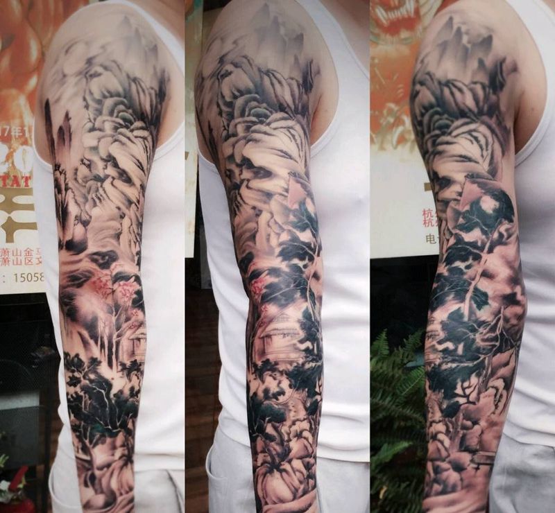 花臂纹身纹身图片