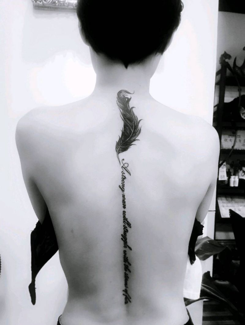 脊柱纹身纹身图片