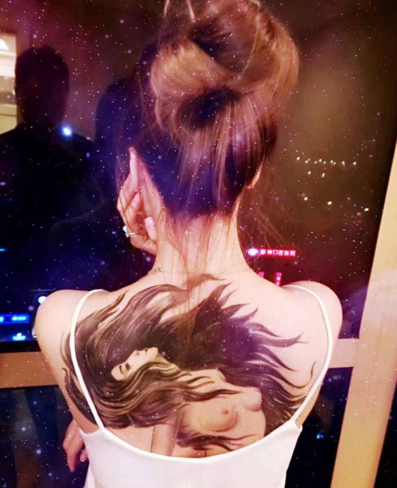 宁波专门过来的美女 买家秀纹身图片