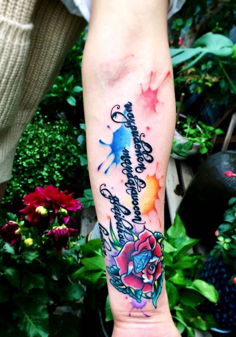 修改纹身   小臂纹身纹身图片_手臂水彩修改纹身图案