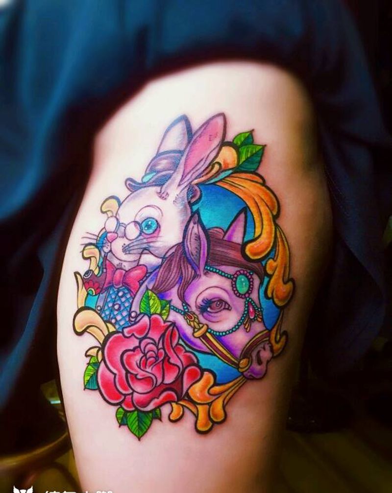 兔子纹身纹身图片