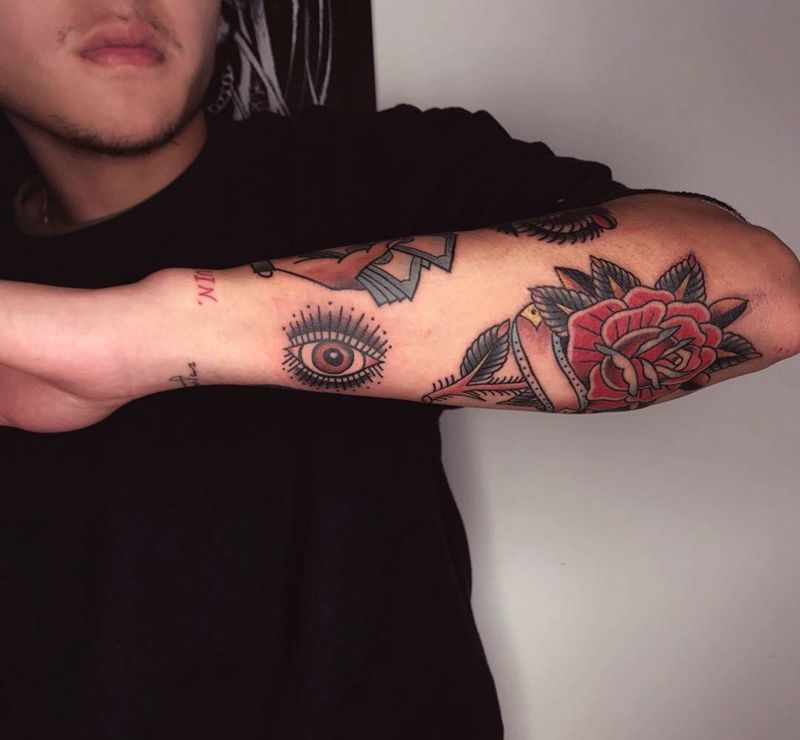 old school纹身图片_手臂手部Old SchoolNew School花臂纹身图案