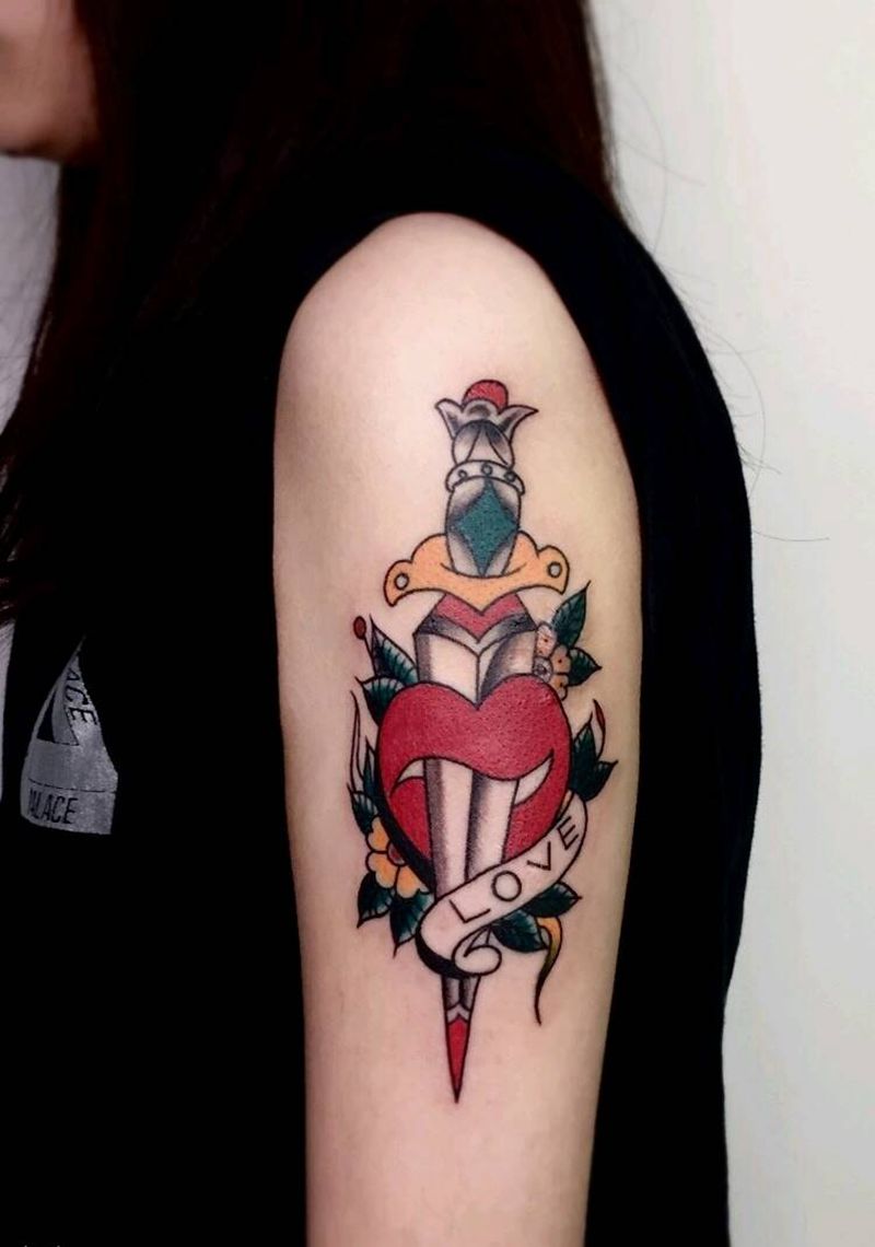 school纹身纹身图片_手臂Old School纹身图案