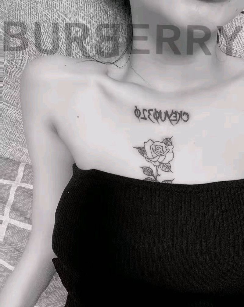 买家秀纹身图片_胸部纹身图案