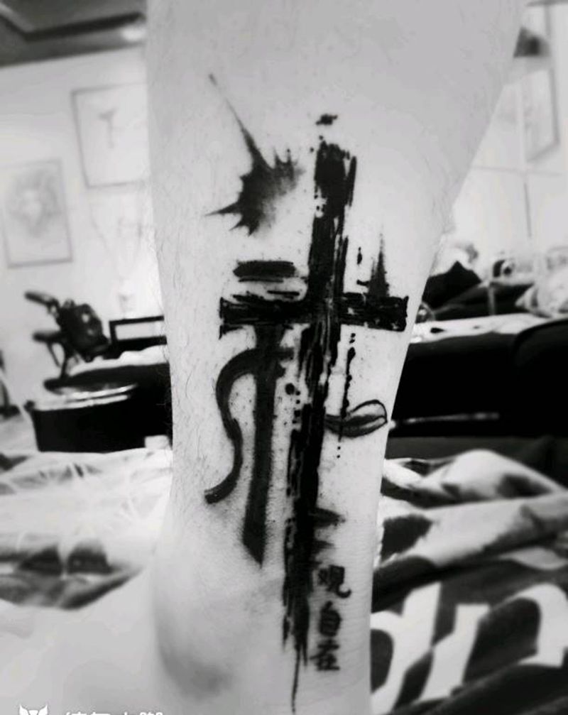 泼墨纹身纹身图片