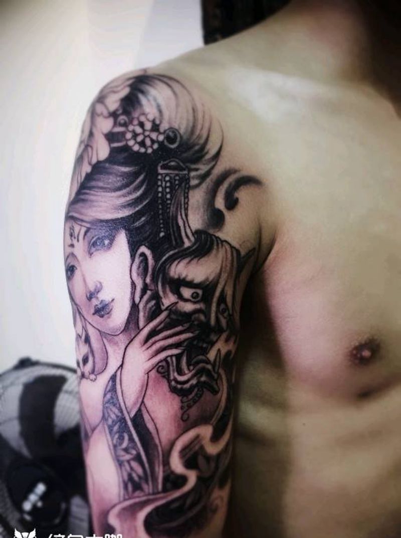 艺妓纹身纹身图片