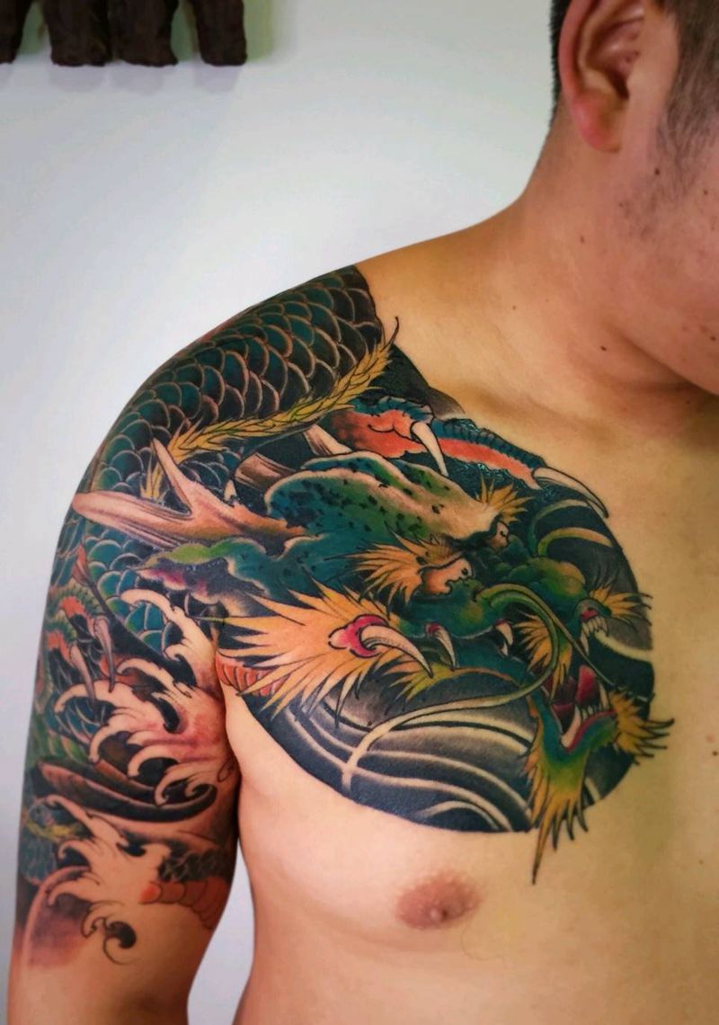 半甲纹身纹身图片