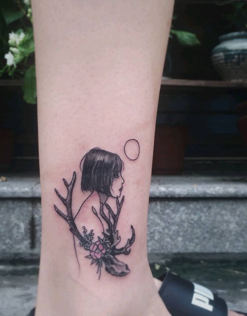 人物纹身  脚踝纹身纹身图片