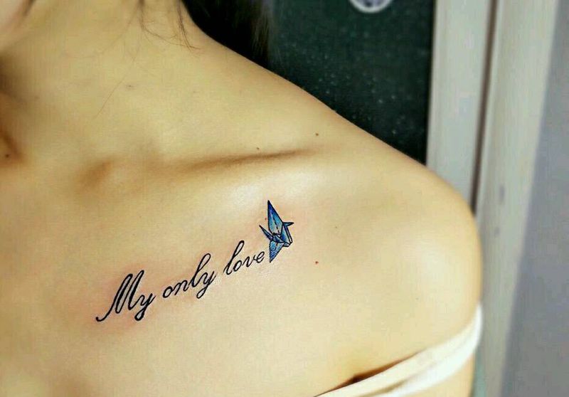 千纸鹤纹身图片