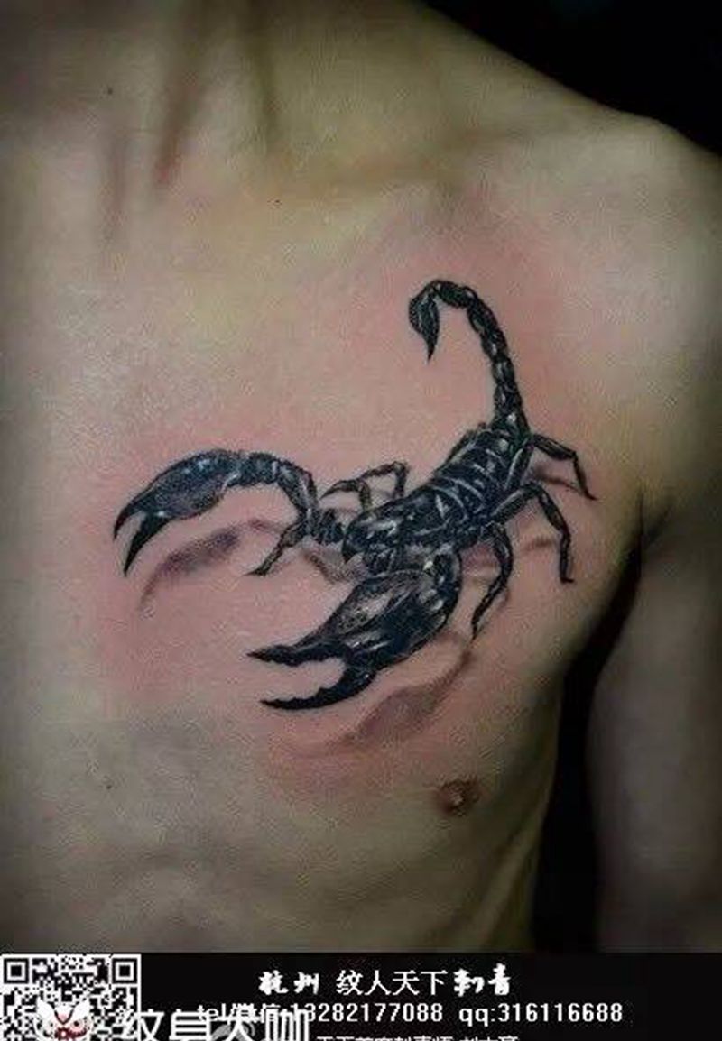 蝎子纹身图片