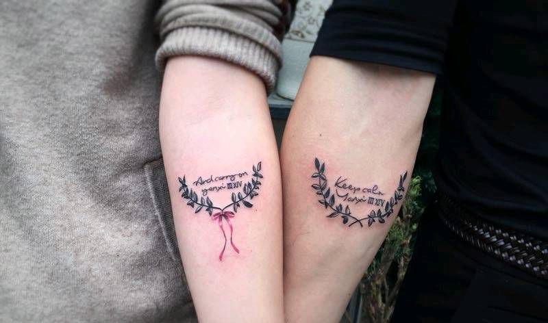 情侣纹身纹身图片_手臂情侣纹身图案